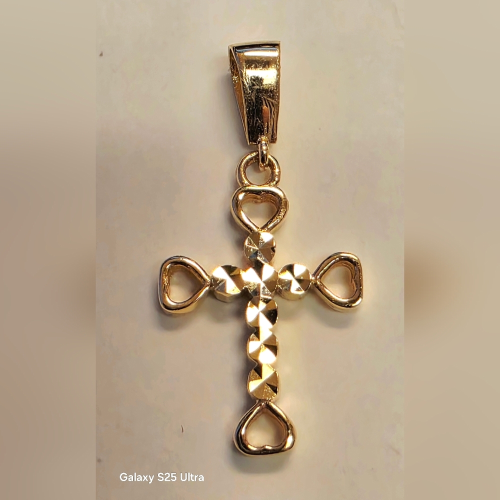 💛18k Gold Cross Pendant